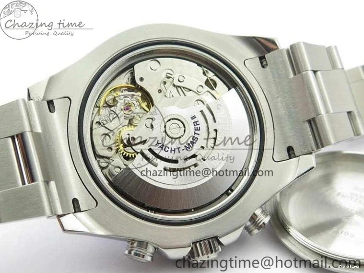 MiroTime 1218 Breathable YachtMaster II 116689 SS JF 1:1 Best Edition White Dial Blue On SS Bracelet A 3578